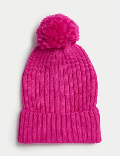 Kids' Knitted Pom Hat (1-13 Yrs)